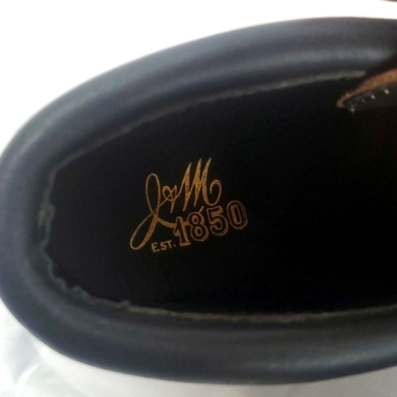 Vintage Johnston & Murphey Black Leather Foldover Boots With Buckle - Picture 8 of 10